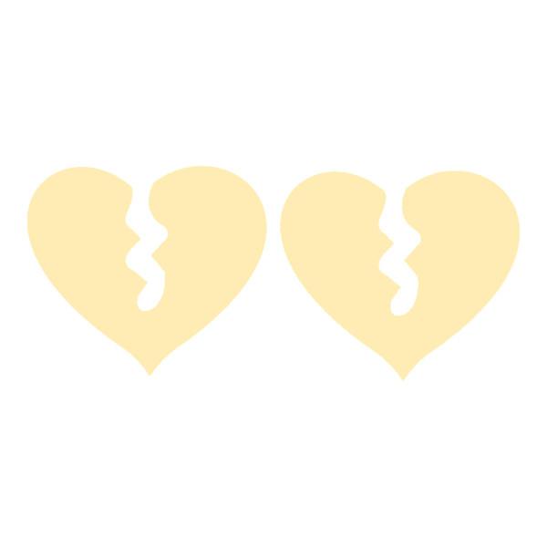 گوشواره طلا 18 عیار زنانه کرابو طرح قلب شکسته مدل Kr5200|دیجی‌کالا