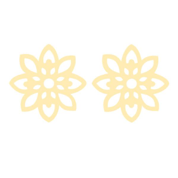 گوشواره طلا 18 عیار زنانه کرابو طرح گل مدل Kr5161|دیجی‌کالا
