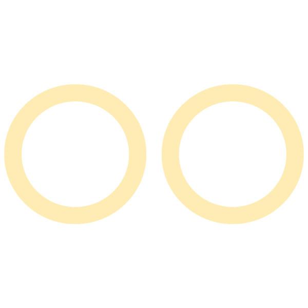 گوشواره طلا 18 عیار زنانه کرابو طرح دایره مدل Kr5252|دیجی‌کالا
