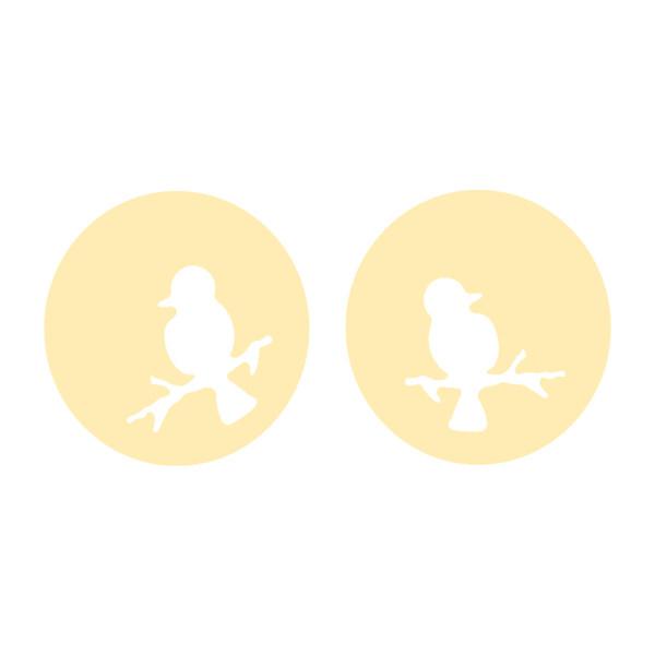 گوشواره طلا 18 عیار زنانه کرابو طرح پرنده و شاخه مدل Kr5236|دیجی‌کالا