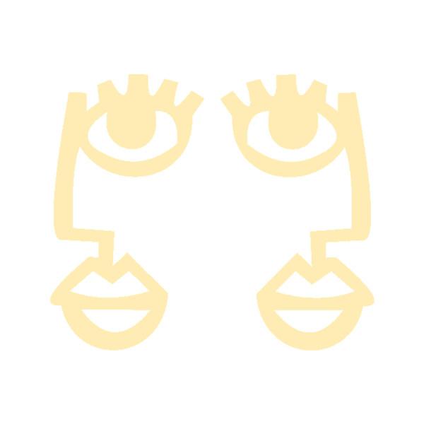 گوشواره طلا 18 عیار زنانه کرابو طرح صورتک مدل Kr5194|دیجی‌کالا