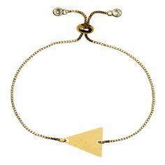 دستبند طلا 18 عیار زنانه کرابو طرح مثلث مدل kr100497