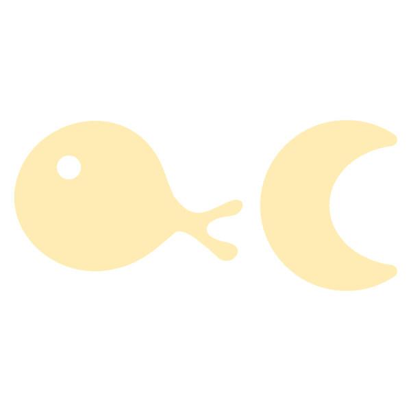 گوشواره طلا 18 عیار زنانه کرابو طرح ماه و ماهی مدل Kr5257|دیجی‌کالا