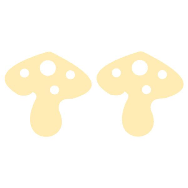 گوشواره طلا 18 عیار زنانه کرابو طرح قارچ مدل Kr5238|دیجی‌کالا