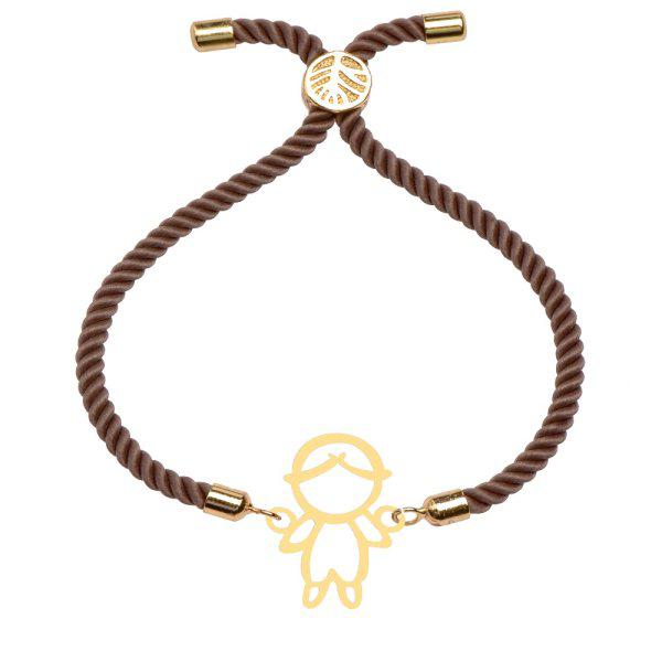 دستبند طلا 18 عیار زنانه کرابو طرح پسر بچه مدل kr100367|دیجی‌کالا