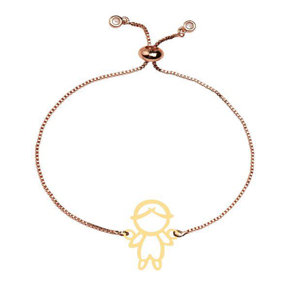 دستبند طلا 18 عیار زنانه کرابو طرح پسر بچه مدل kr100358|دیجی‌کالا