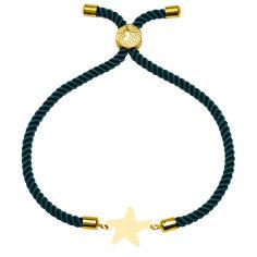 دستبند طلا 18 عیار زنانه کرابو طرح ستاره مدل Kr101264
