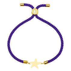 دستبند طلا 18 عیار زنانه کرابو طرح ستاره مدل Kr101254