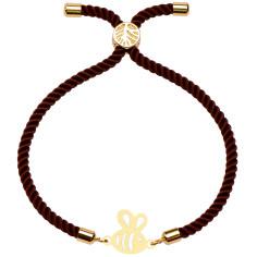 دستبند طلا 18 عیار زنانه کرابو طرح زنبور مدل Kr10003