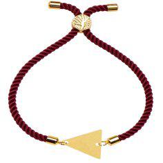 دستبند طلا 18 عیار زنانه کرابو طرح مثلث مدل kr100513
