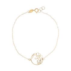 دستبند طلا 18 عیار زنانه مایا ماهک مدل MB1102