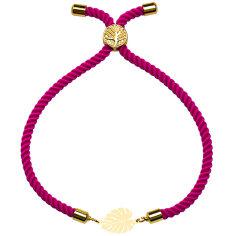 دستبند طلا 18 عیار زنانه کرابو طرح برگ مدل Kr101336
