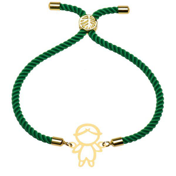 دستبند طلا 18 عیار زنانه کرابو طرح پسر بچه مدل kr100340|دیجی‌کالا