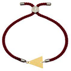 دستبند طلا 18 عیار زنانه کرابو طرح مثلث مدل kr100501