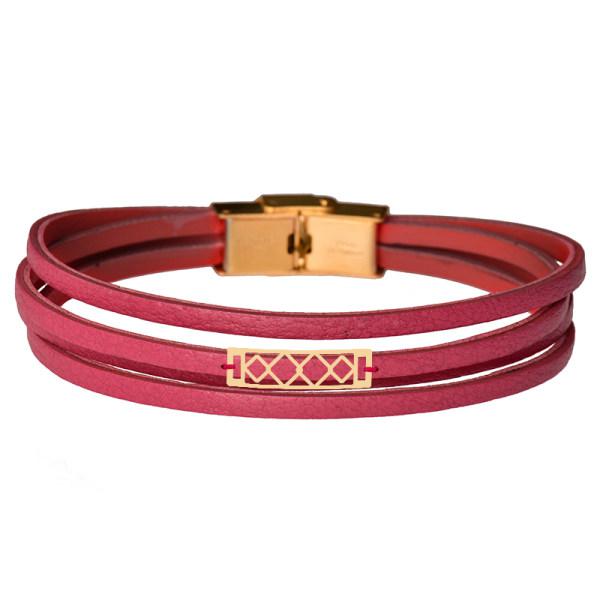 دستبند طلا 18 عیار زنانه کرابو طرح لوزی مدل Kr101234|دیجی‌کالا