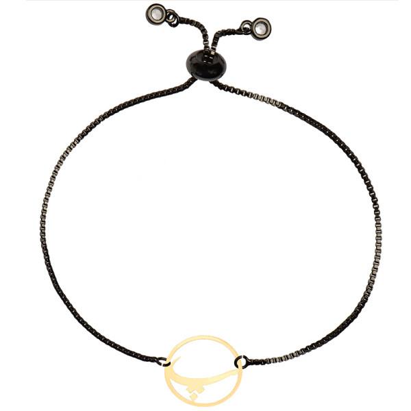 دستبند طلا 18 عیار زنانه کرابو طرح حرف پ مدل Kr2664|دیجی‌کالا