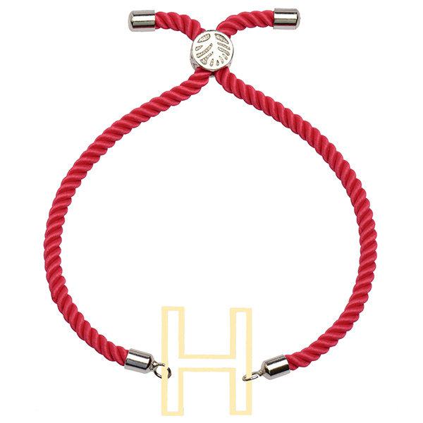 دستبند طلا 18 عیار زنانه کرابو طرح H مدل Kr101345|دیجی‌کالا