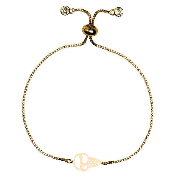 دستبند طلا 18 عیار زنانه کرابو طرح بستنی مدل Kr101389|دیجی‌کالا