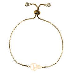دستبند طلا 18 عیار زنانه کرابو طرح بستنی مدل Kr101389