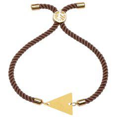دستبند طلا 18 عیار زنانه کرابو طرح مثلث مدل kr100507