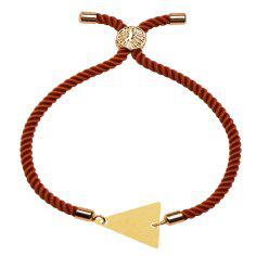 دستبند طلا 18 عیار زنانه کرابو طرح مثلث مدل kr100511