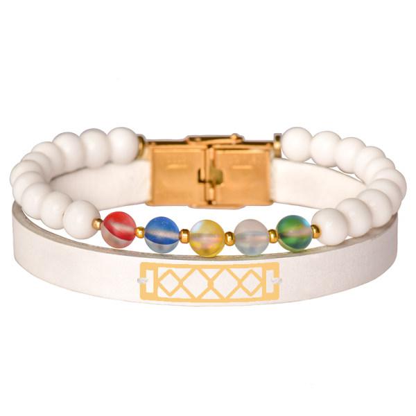 دستبند طلا 18 عیار زنانه کرابو طرح لوزی مدل Kr101239|دیجی‌کالا