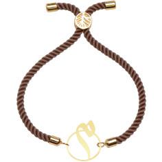 دستبند طلا 18 عیار زنانه کرابو طرح حرف م مدل Kr2724