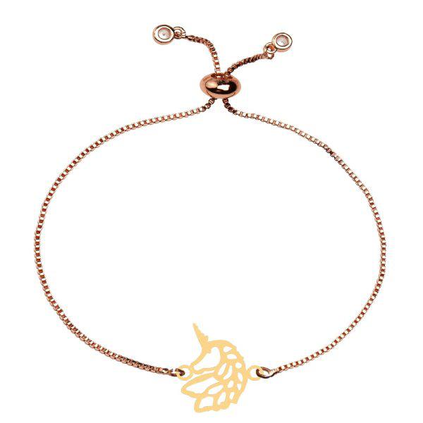 دستبند طلا 18 عیار زنانه کرابو طرح تک شاخ مدل kr100638|دیجی‌کالا