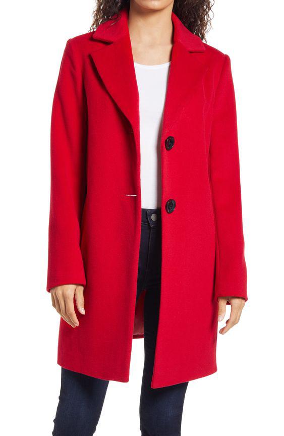 مدل کت بلند زنانه قرمز|ایده ها