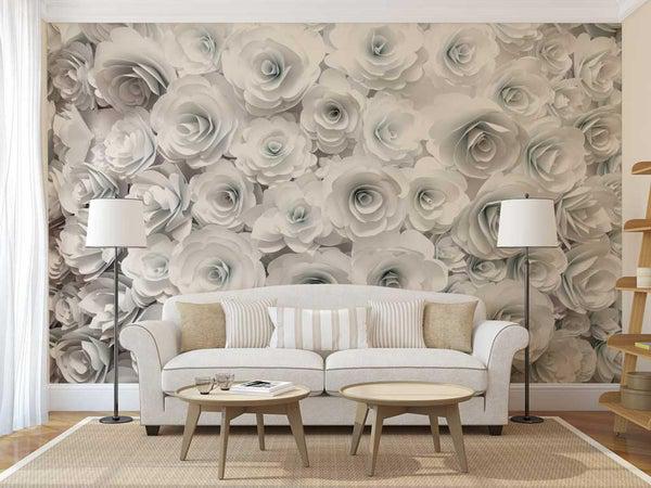 کاغذ دیواری , طرح گل , طرح گل رز , کد (m496192)|ایده ها