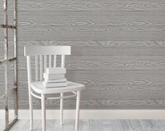کاغذ دیواری , خاکستری , طرح چوب , کد (m496503)