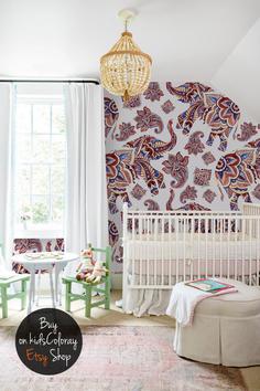کاغذ دیواری , طرح دار , رنگارنگ , دکور مهد کودک , مناسب اتاق کودک , کد (m497877)