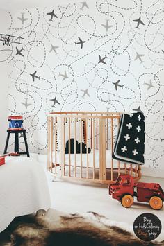 کاغذ دیواری , طرح دار , سفید , دکور مهد کودک , مناسب اتاق کودک , کد (m496997)