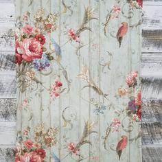 کاغذ دیواری , طرح گل , طرح گل رز , طرح پرنده , طرح ویکتوریا , کد (m495925)
