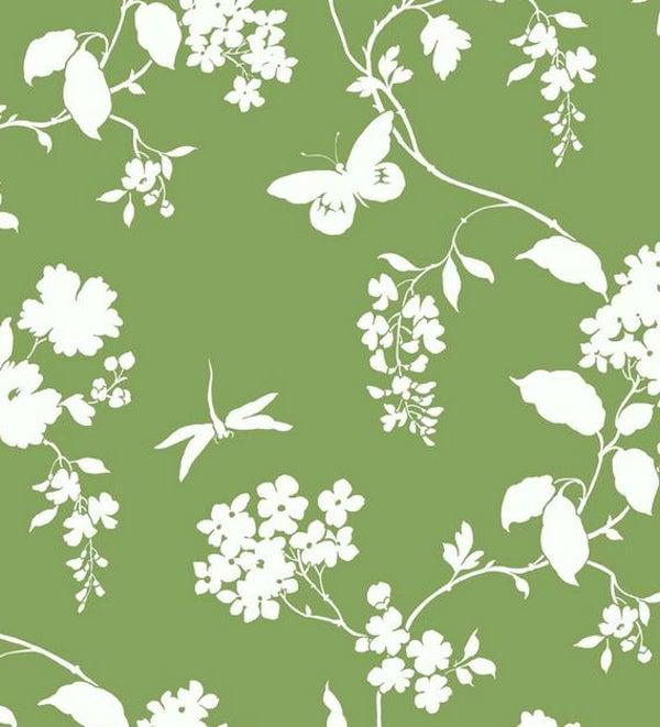 کاغذ دیواری , طرح گل , سفید , سبز , طرح مدرن , گل و گیاه , طرح طبیعت , کد (m498192)|ایده ها