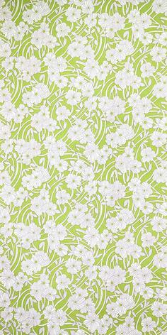 کاغذ دیواری , طرح گل , سبز , کد (m497168)