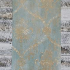 کاغذ دیواری , آبی , طلایی , کد (m496284)