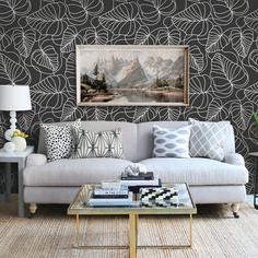 کاغذ دیواری , طرح مدرن , سیاه , کد (m498079)