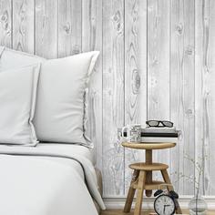 کاغذ دیواری , سفید , طرح چوب , کد (m495764)