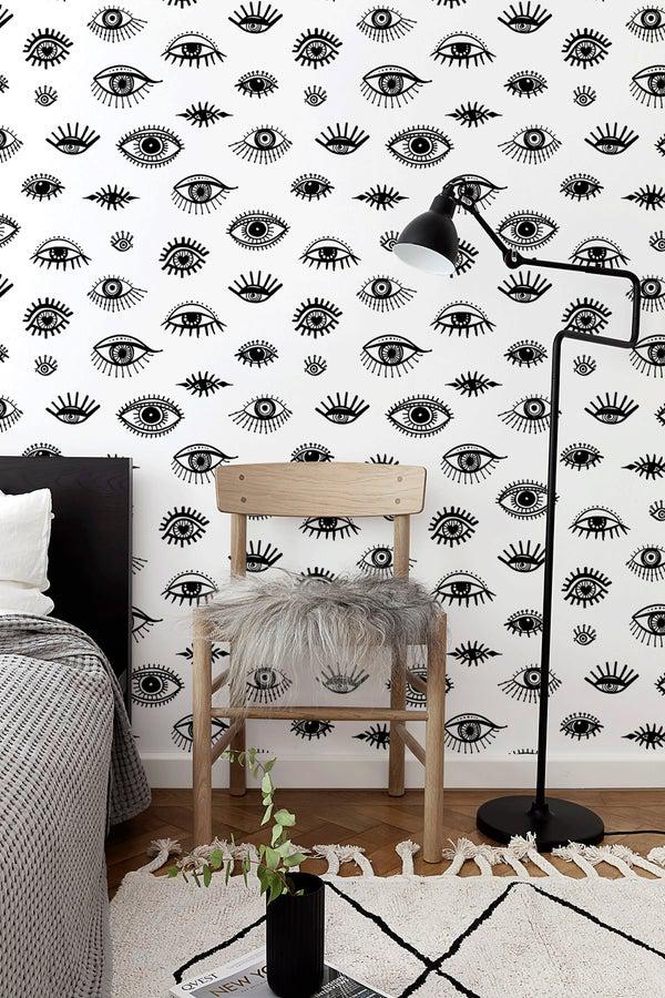 کاغذ دیواری , سفید , سیاه , مینیمالیستی , کد (m498122)|ایده ها