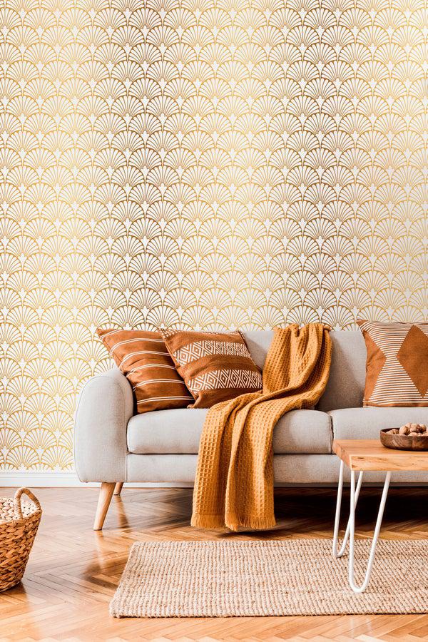 کاغذ دیواری , هنری , طلایی , کد (m497759)|ایده ها