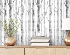 کاغذ دیواری , طرح دار , طرح مدرن , طرح درخت , کد (m496208)