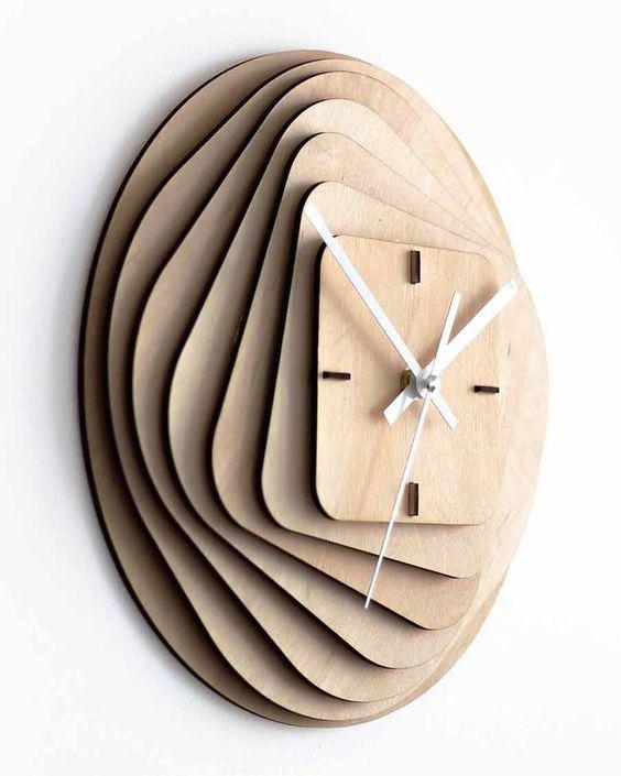 ساعت دیواری چوبی شیک|ایده ها