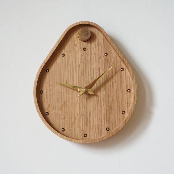 ساعت دیواری چوبی مدل اووکادو|ایده ها