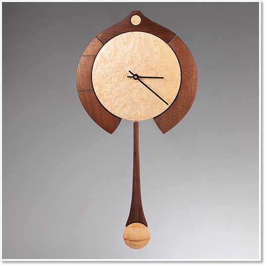ساعت دیواری پاندول دار چوبی جدید|ایده ها