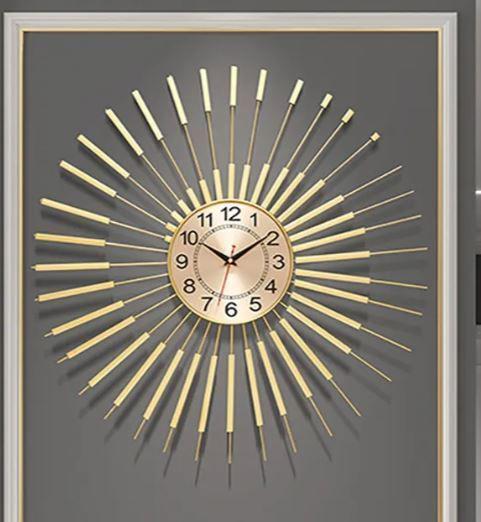 ساعت دیواری طلایی مدرن|ایده ها