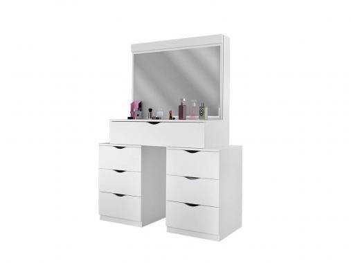 میز آرایش مدرن عروس آینه ریلی سفید متحرک بهار|پیشنهاد محصول