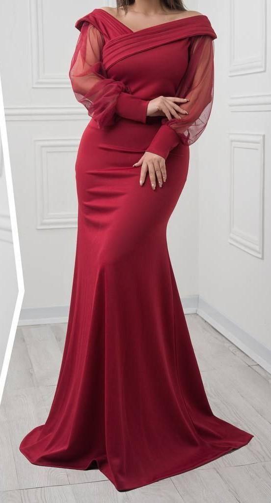 لباس مجلسی و شب ماکسی مدل وایولت - بادمجانی / سایز 4ــ48/50 ا Dress and long night|پیشنهاد محصول