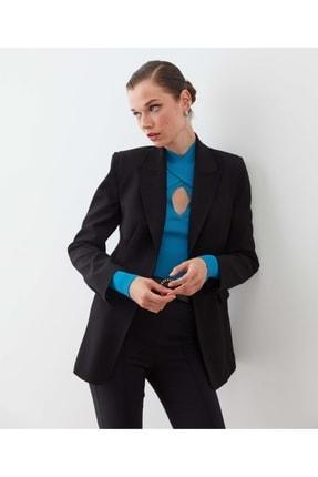کت زنانه سیاه برند ipekyol IW6210106031 ا Triko Mix Blazer|پیشنهاد محصول