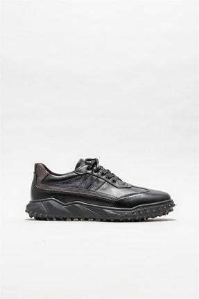 خرید اینترنتی کفش رسمی مردانه سیاه اله WERTER ا Siyah Deri Erkek Günlük Ayakkabı|پیشنهاد محصول